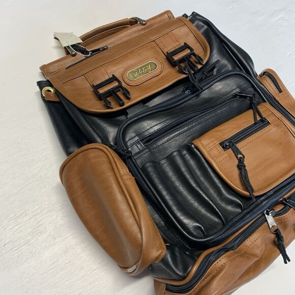 1980s leather backpack Vintage Bergan (Vintage Brown) The Marlondo Leather Backpack is now available in full grain cowhide leather with a vintage finish Vintage Eastpak Green Leather Bottom